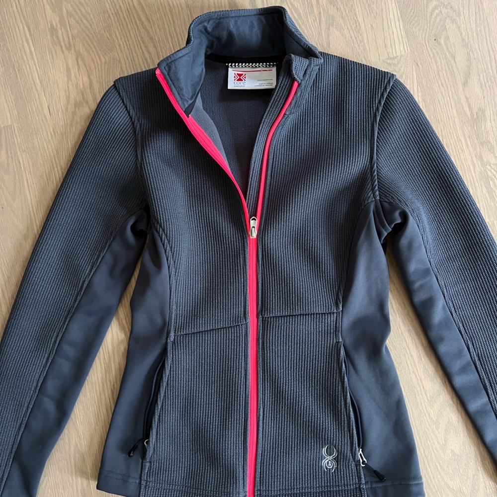Spyder zip up core sweater jacket ladies small